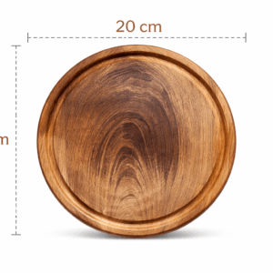 Canasto de platos de algarrobo