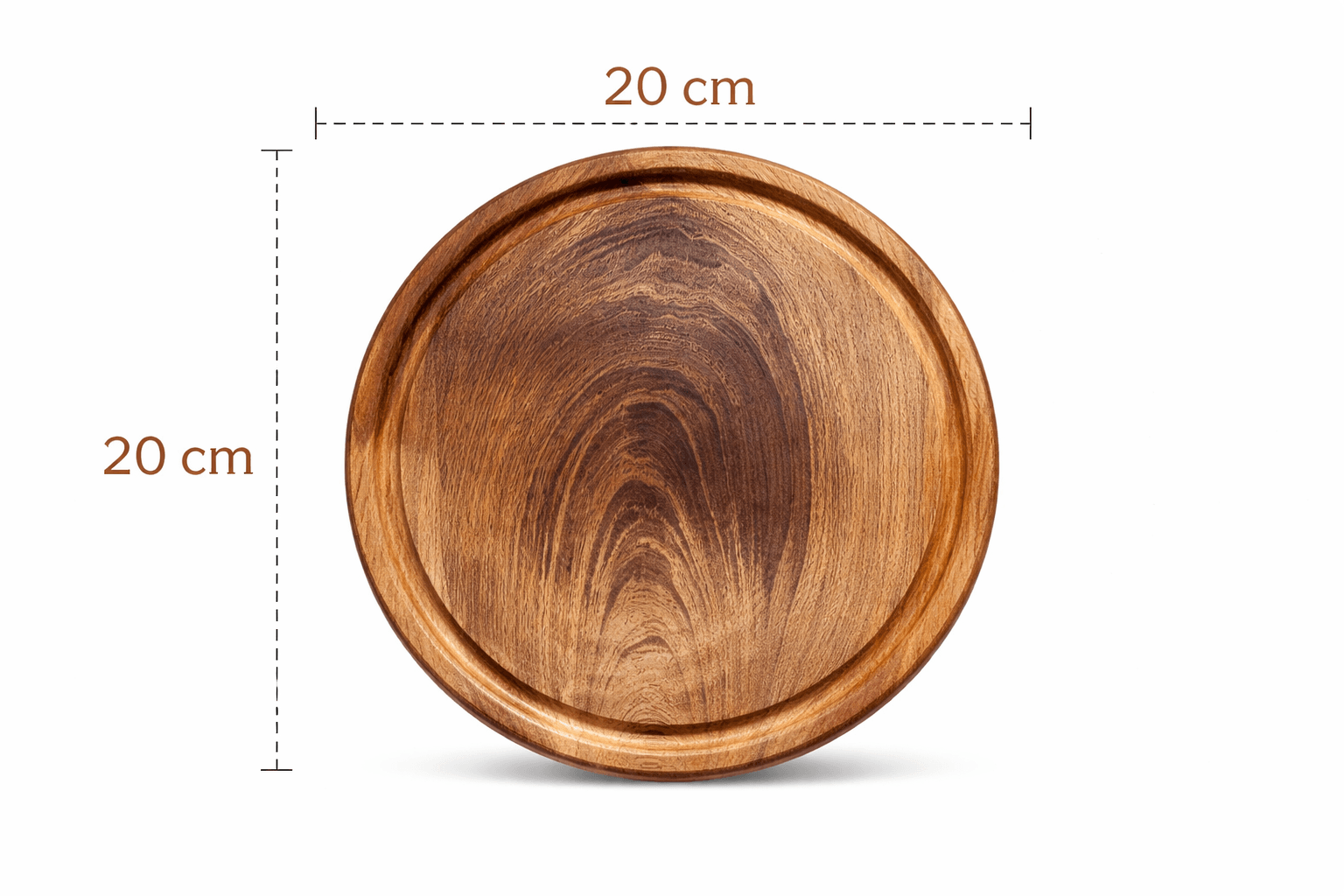 Canasto de platos de algarrobo - Imagen 2