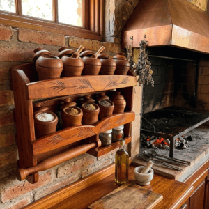 Especiero/ Condimentero de algarrobo